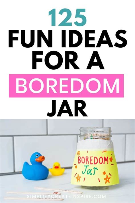 125 Fun Im Bored Jar Ideas For Kids