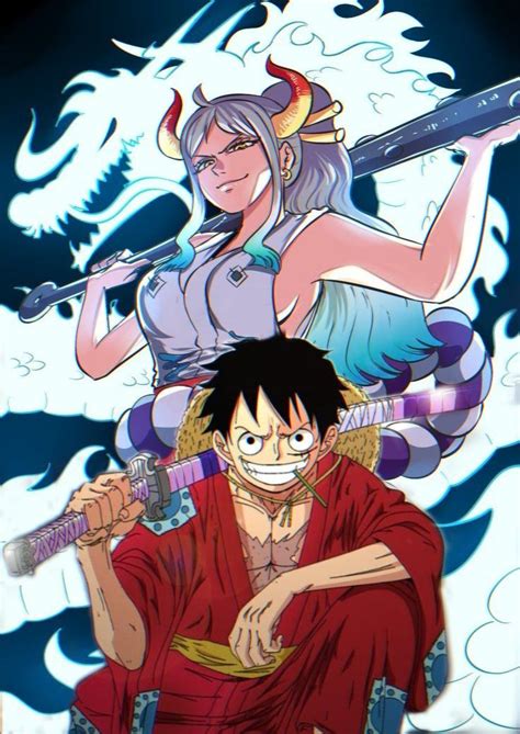 Luffy X Yamato Manga Anime One Piece