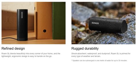 Sonos Roam Sl Smart Portable Waterproof Speaker Black Incredible