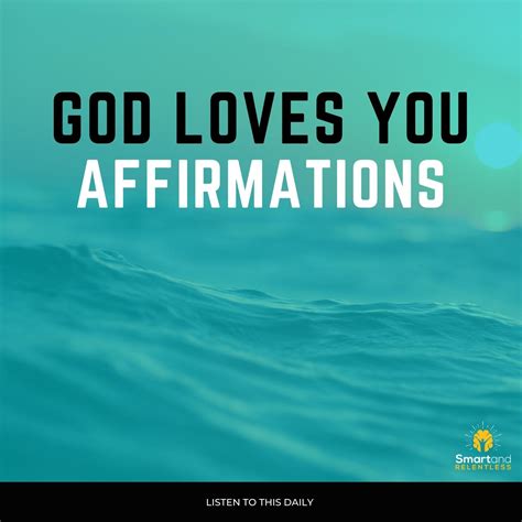 God Loves You Audio Affirmations - Faith, Business, Knowledge