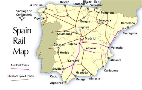 Train Stations In Spain Map Map Of World