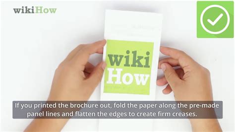 How To Fold Paper For Tri Fold Brochures Youtube