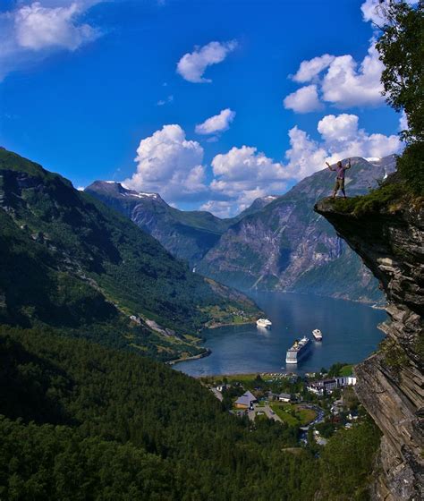 Geiranger Norway Geiranger Is A Fairytale Landscape With Its Majestic