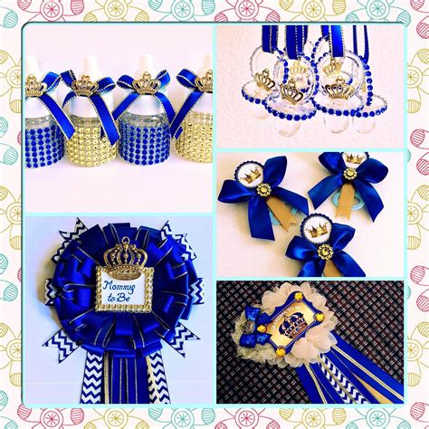 12 Royal Blue Baby Shower Favors Little Prince Baby Shower