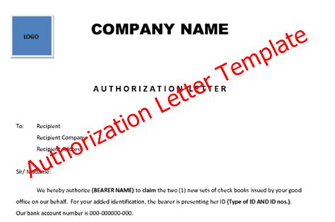Samples & examples of recommendation letter. 8 Best Authorization Letter Template (Formats and Samples)