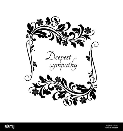 With Deepest Sympathy Stock Vector Images Alamy