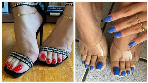 Loveliest Feet With Pretty Toe Colors Collection For Women And Girls