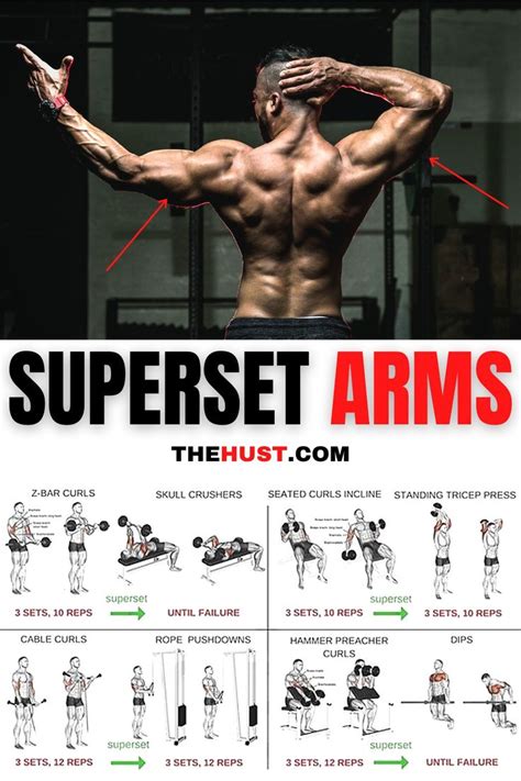 Superset Arms Workout Plan 💪 Bicep And Tricep Workout Ripped Workout