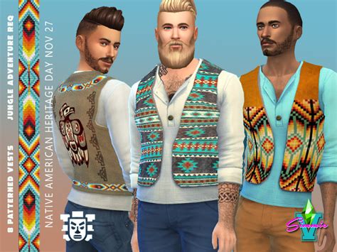 The Sims Resource Simmiev Native American Vests