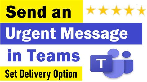 How To Mark A Message As Urgent In Teams How To Send Urgent Message