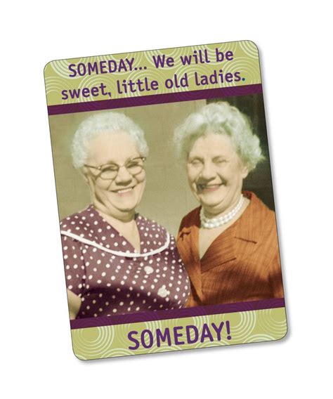 You don't look a day over 20. "Sweet Old Ladies" Magnet - Cool Funny Gifts (With images ...