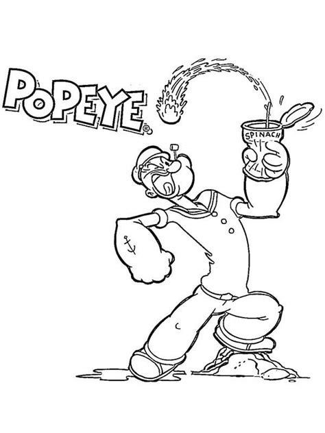 87 Desenhos Do Marinheiro Popeye Para Imprimir E Colorir