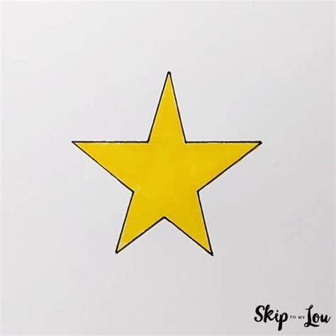 Super Easy How To Draw A Star Tutorial For Kids Skip To My Lou