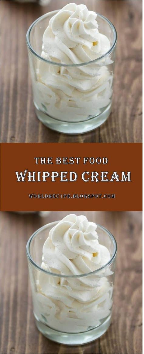 This Is The Best Food Recipes Whipped Cream Recipes Recipes