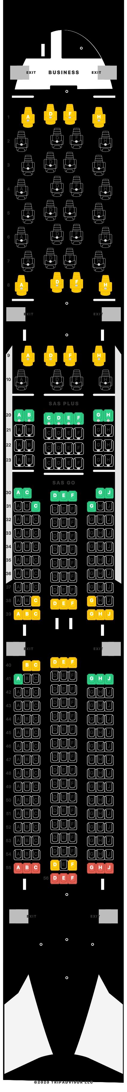 Sas Airbus A350 900 Seat Map Sexiz Pix