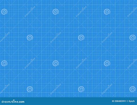 Blueprint Background Graph Paper Vector Blue Print Pattern Grid Stock