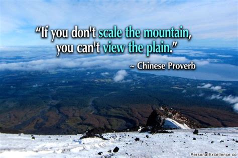 If You Dont Scale The Mountain You Cant View The Plain