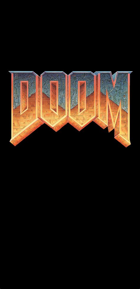 Made A Classic Doom Logo Background Please Enjoy Slayers Rdoom