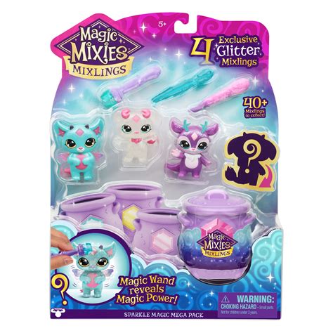 Buy Magic Mixies Mixlings Sparkle Magic Mega 4 Pack Magic Wand Reveals