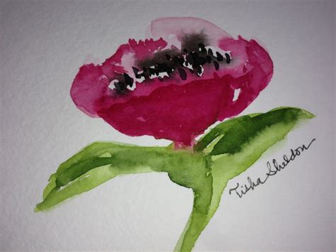 Watercolor Tisha Sheldon Learn Watercolor Flower Painting