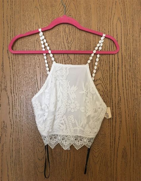 lace halter top on mercari white lace crop top white lace top lace halter top