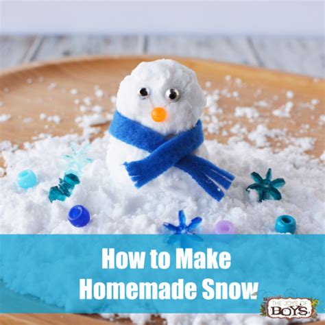 How To Make Homemade Snow Easy And Cheap Way To Make Snow
