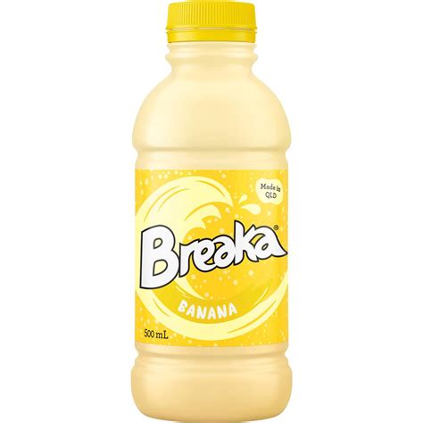 Breaka Banana Flavoured Milk 500ml Woolworths