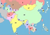 Asia Map Quiz Game - Online Quiz - Quizzes.cc