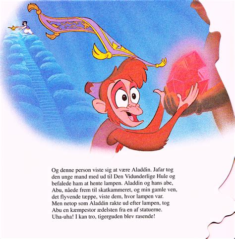 Walt Disney Book Scans Aladdin The Genies Story Danish Version