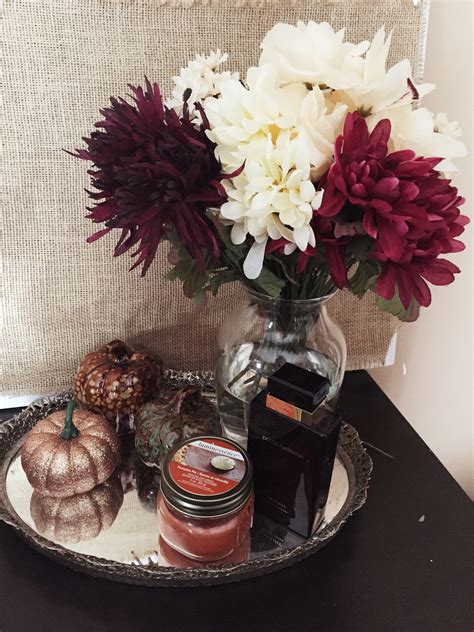 As gifts i understand why people prefer fresh flowers — we imagine they're individuals like us, delicate, one of. Styling Dollar Tree Fall Decorations/ My fall fake flower ...