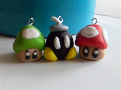 Items Similar To Super Mario Polymer Clay Charms On Etsy