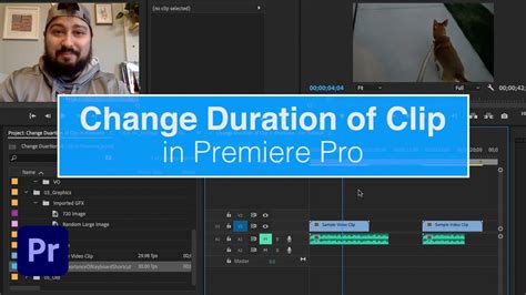 Easily Change The Duration Of A Video Clip In Premiere Pro Youtube