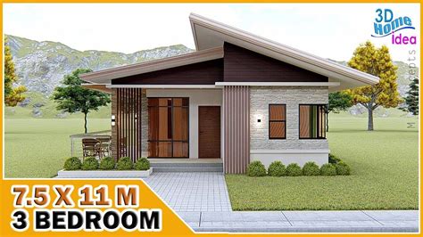 75x11m Simple House Design 3 Bedroom Pinoy Dream House Youtube