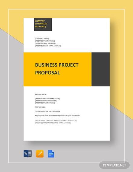 Free 10 Sample Project Proposal Forms In Pages Ms Word