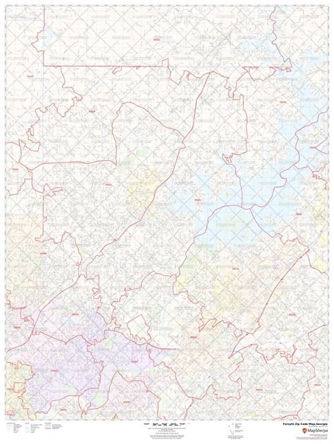 Forsyth County Zip Code Map Map