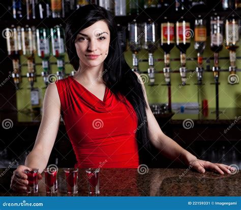 Barmaid Stock Image Image Of Barmaid Drink Alcohol