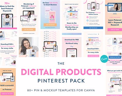 Digital Product Pinterest Templates Pack My Social Boutique