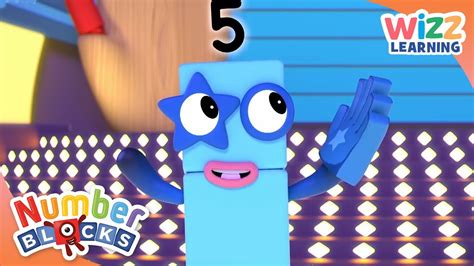 Numberblocks Number 5 Learn To Count Wizz Learning Youtube