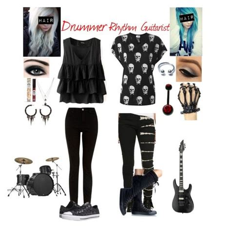 Band Outfits Drummer And Rhythm Guitarist Outfits 3 By Katlanacross Liked On Polyvore