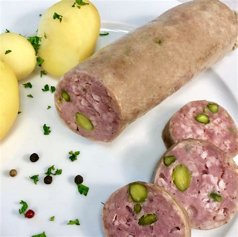 Saucisson à cuire de Lyon pistaché Le Coteau des Saveurs