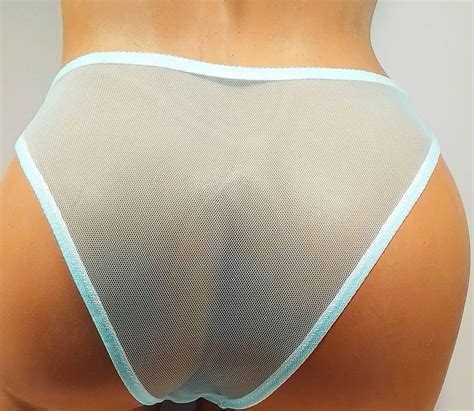 Sheer Lingerie Mesh Panties Sexy Transparent Intimate See Etsy