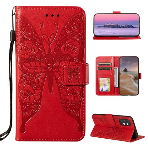 Samsung Galaxy A32 5g Wallet Case Dteck Embossed Butterfly Pu Leather Folio Flip Phone Case