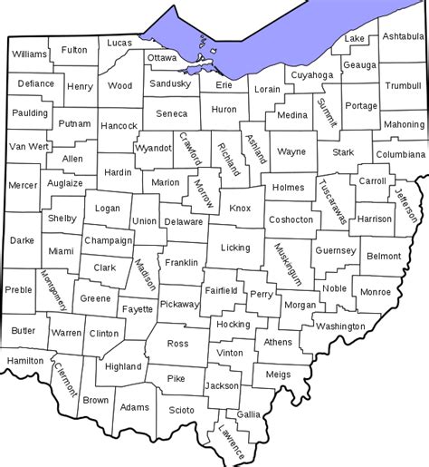 List Of Counties In Ohio Simple English Wikipedia The Free Encyclopedia