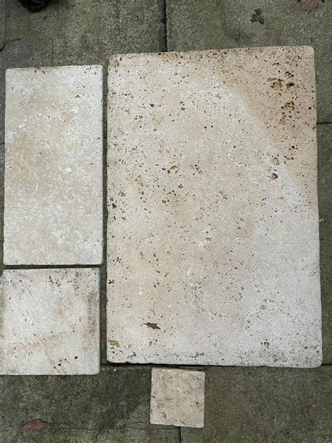 Classic Travertine Tumbled Unfilled Tiles In Farnborough Hampshire