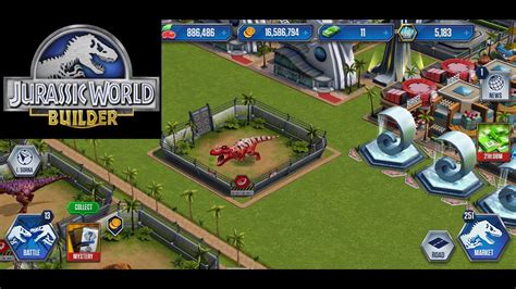 Jurassic World The Game But With Jurassic Park Builder Music Youtube