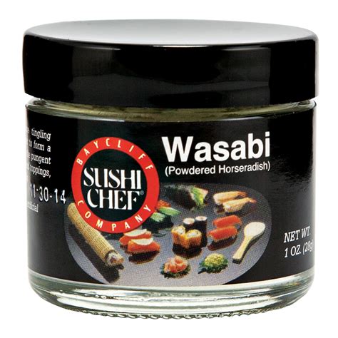 Sushi Chef Wasabi Powdered Horseradish 1 Oz Jar Nassau Candy