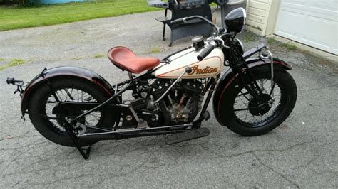 Vintage Indian Motorcycle Custom Paint By Chester