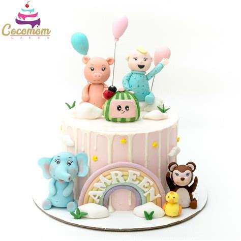 1st birthday party themes birthday party decorations birthday cake melon cake first birthdays cake decorating candy babies life. Cocomelon cake in 2020 | Cake, Birthday
