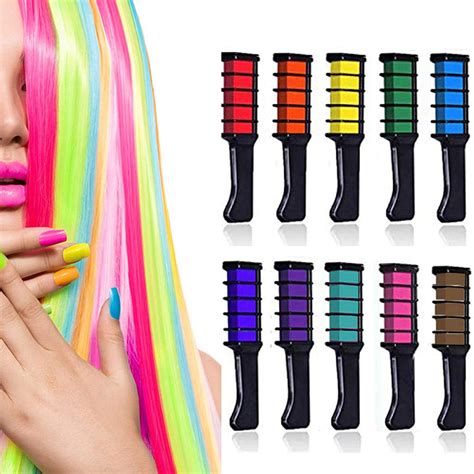 Temporary Bright Hair Chalk Comb Non Toxic Color Dye T For Girls