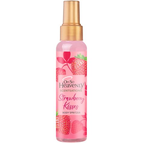 oh so heavenly scentsations body spritzer strawberry kisses 100ml clicks